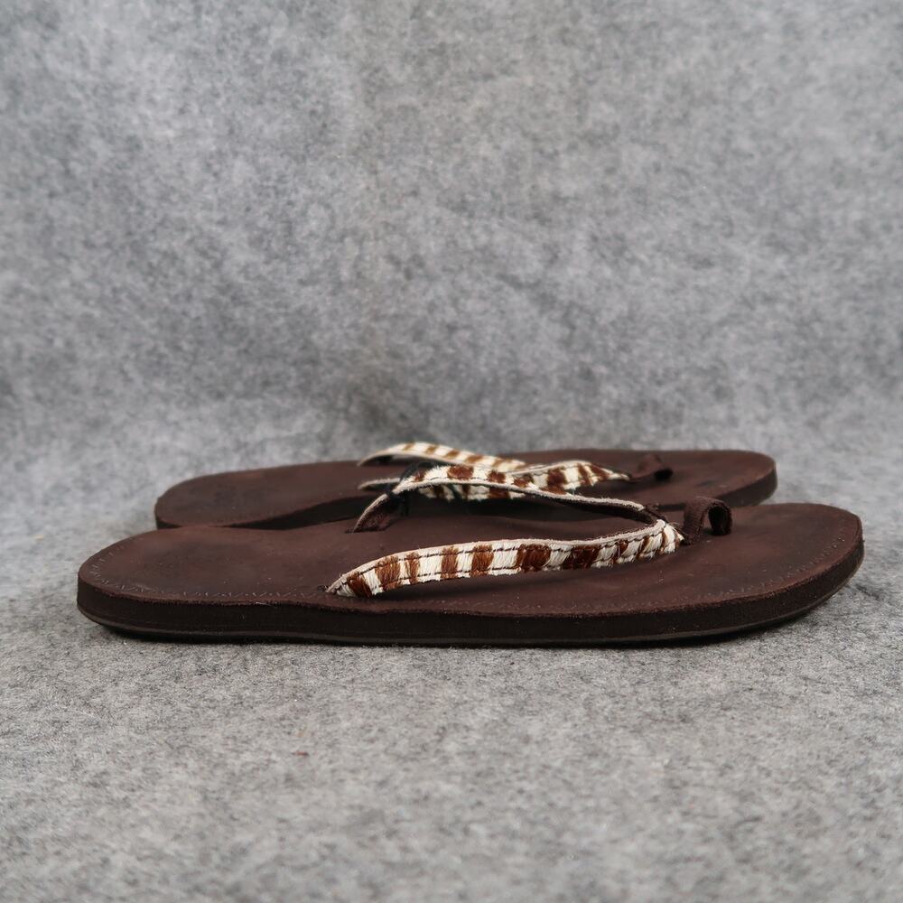 Reef Shoes Womens 8 Sandals Flip Flops Flat Brown Slip On Thong Casual Comfort